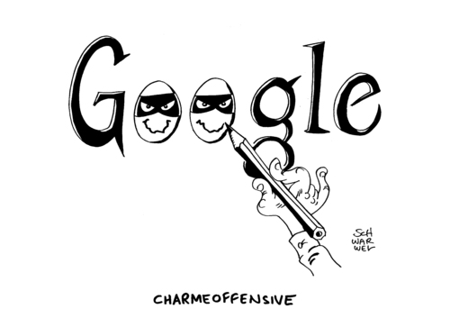 Cartoon: Google Charmeoffensive (medium) by Schwarwel tagged google,charmeoffensive,verlag,zeit,faz,internet,zeitungen,zeitschriften,www,world,wide,web,karikatur,schwarwel,google,charmeoffensive,verlag,zeit,faz,internet,zeitungen,zeitschriften,www,world,wide,web,karikatur,schwarwel