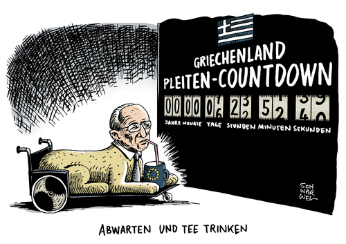 Cartoon: Griechenpleite Schäuble (medium) by Schwarwel tagged griechenland,pleite,finanzminister,schäuble,karikatur,schwarwel,griechenland,pleite,finanzminister,schäuble,karikatur,schwarwel