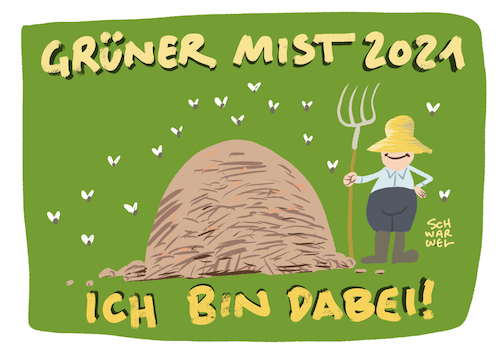 Cartoon: Grüner Mist 2021 Kampagne (medium) by Schwarwel tagged bundestagswahlkampf,wahlkampf,plakatkampagne,kampagne,grüner,mist,negativkampagne,afd,npd,rechtsextremisten,rechtsextrem,rechtsextremismus,die,grüne,grünen,baerbock,habeck,ströer,schmutzkampagne,wahlwerbung,wahl,wahlen,wohlstandsvernichtung,klimasozialismus,ökoterror,partei,parteienfinanzierung,parteien,politik,deutschland,politiker,cartoon,karikatur,schwarwel,bundestagswahlkampf,wahlkampf,plakatkampagne,kampagne,grüner,mist,negativkampagne,afd,npd,rechtsextremisten,rechtsextrem,rechtsextremismus,die,grüne,grünen,baerbock,habeck,ströer,schmutzkampagne,wahlwerbung,wahl,wahlen,wohlstandsvernichtung,klimasozialismus,ökoterror,partei,parteienfinanzierung,parteien,politik,deutschland,politiker,cartoon,karikatur,schwarwel