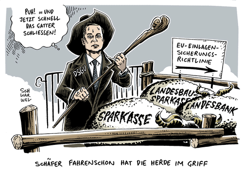 Cartoon: Haftungsverbund DSGV Fahrenschon (medium) by Schwarwel tagged haftungsverbund,dsgv,chef,präsident,fahrenschon,sparkasse,bank,banken,landesbanken,eu,europäische,union,einlagen,einlagensicherungsrichtlinie,karikatur,schwarwel,haftungsverbund,dsgv,chef,präsident,fahrenschon,sparkasse,bank,banken,landesbanken,eu,europäische,union,einlagen,einlagensicherungsrichtlinie,karikatur,schwarwel