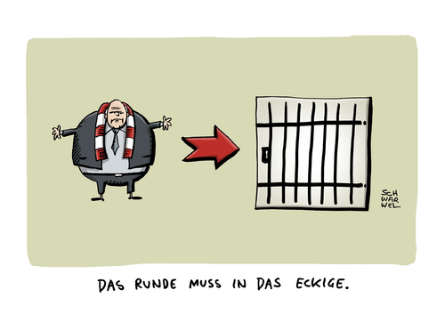 Cartoon: Hoeneß Steuerbetrug Haft (medium) by Schwarwel tagged hoeneß,steuerprozessauftakt,steuerhinterziehung,millionenhöhe,steuer,prozess,gericht,strafverfahren,verfahren,recht,gesetz,richter,betrug,finanzamt,sport,fußball,team,karikatur,schwarwel,steuerschuld,steuerbetrug,verurteilung,haft,strafe,verbrechen,gefängnis,hoeneß,steuerprozessauftakt,steuerhinterziehung,millionenhöhe,steuer,prozess,gericht,strafverfahren,verfahren,recht,gesetz,richter,betrug,finanzamt,sport,fußball,team,karikatur,schwarwel,steuerschuld,steuerbetrug,verurteilung,haft,strafe,verbrechen,gefängnis