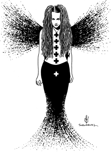 Cartoon: holy bitch (medium) by Schwarwel tagged mystisch,mystik,frau,hexe,köpfe,schlange,medusa,illustration,schwarwel,illustration,schlange,medusa,hexe,frau,mystik,mystisch,köpfe