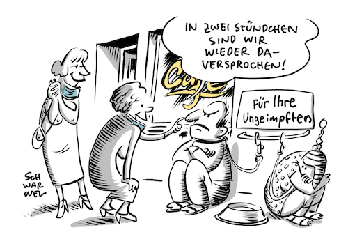 Cartoon: Impfdruck Solidarität (medium) by Schwarwel tagged corona,coronavirus,virus,pandemie,epidemie,maskenpflicht,mundnasenschutz,aharegeln,hygienevorschriften,abstandsregeln,covid19,quarantäne,inzidenz,impfgegner,coronaleugner,coronagegner,querdenker,querdenken,aluhut,verschwörungstheorie,verschwörungstheoretiker,coronaproteste,coronademo,impfung,impfpflicht,ungeimpfte,geimpfte,solidarität,schnelltest,pcr,test,impfverweigerer,cartoon,karikatur,schwarwel,corona,coronavirus,virus,pandemie,epidemie,maskenpflicht,mundnasenschutz,aharegeln,hygienevorschriften,abstandsregeln,covid19,quarantäne,inzidenz,impfgegner,coronaleugner,coronagegner,querdenker,querdenken,aluhut,verschwörungstheorie,verschwörungstheoretiker,coronaproteste,coronademo,impfung,impfpflicht,ungeimpfte,geimpfte,solidarität,schnelltest,pcr,test,impfverweigerer,cartoon,karikatur,schwarwel