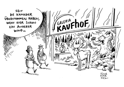 Cartoon: Kaufhof Kanadische Firma (medium) by Schwarwel tagged galeria,kaufhof,konadische,firma,kanada,warenhauskette,warenhaus,karikatur,schwarwel,galeria,kaufhof,konadische,firma,kanada,warenhauskette,warenhaus,karikatur,schwarwel