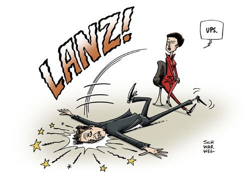 Cartoon: Lanz Wagenknecht (medium) by Schwarwel tagged markus,lanz,zdf,sarah,wagenknecht,die,linke,interview,tv,fernsehen,bumerang,petition,rundfunkgebühr,karikatur,schwarwel,moderator,politikerin,partei,talkshow,sahra,stern,redakteur,jörges,politische,neutralität,markus,lanz,zdf,sarah,wagenknecht,die,linke,interview,tv,fernsehen,bumerang,petition,rundfunkgebühr,karikatur,schwarwel,moderator,politikerin,partei,talkshow,sahra,stern,redakteur,jörges,politische,neutralität