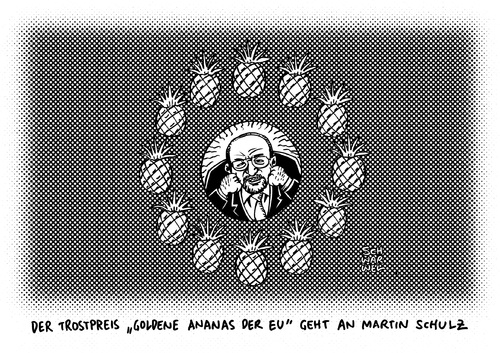 Cartoon: Martin Schulz Wiederwahl (medium) by Schwarwel tagged martin,schulz,wiederwahl,eu,parlamentspräsident,europäische,union,präsident,parlament,trostpreis,absolute,mehrheit,europaparlament,spd,politik,politiker,europas,sozialdemokraten,brüssel,trostpflaster,karikatur,schwarwel,martin,schulz,wiederwahl,eu,parlamentspräsident,europäische,union,präsident,parlament,trostpreis,absolute,mehrheit,europaparlament,spd,politik,politiker,europas,sozialdemokraten,brüssel,trostpflaster,karikatur,schwarwel