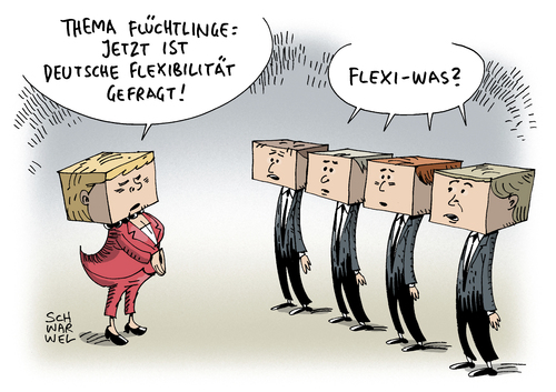 Merkel zum Thema Flüchtlinge