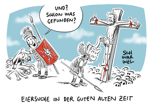 Cartoon: Ostern Jesus Eiersuche (medium) by Schwarwel tagged ostern,osterhase,osterei,ostereier,eier,eiersuche,jesus,christus,kreuzigung,auferstehung,geburt,kirche,religion,cartoon,karikatur,schwarwel,ostern,osterhase,osterei,ostereier,eier,eiersuche,jesus,christus,kreuzigung,auferstehung,geburt,kirche,religion,cartoon,karikatur,schwarwel