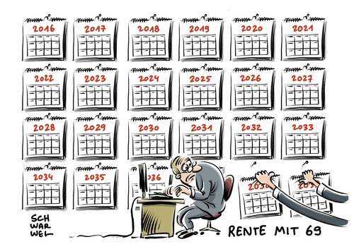 Cartoon: Rente mit 69 (medium) by Schwarwel tagged rente,rent,mit,69,bundesbank,bank,forderung,arbeit,job,rentner,alter,karikatur,schwarwel,rentendebatte,alterssicherung,rentenversicherung,rente,rent,mit,69,bundesbank,bank,forderung,arbeit,job,rentner,alter,karikatur,schwarwel,rentendebatte,alterssicherung,rentenversicherung