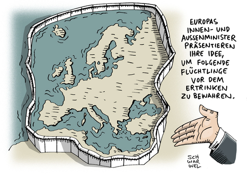 Cartoon: Rettung von Flüchtlingen (medium) by Schwarwel tagged rettung,flüchtlinge,europa,mittelmeer,massengrab,karikatur,schwarwel,tot,tod,ertrinken,terror,gewalt,flüchtling,rettung,flüchtlinge,europa,mittelmeer,massengrab,karikatur,schwarwel,tot,tod,ertrinken,terror,gewalt,flüchtling