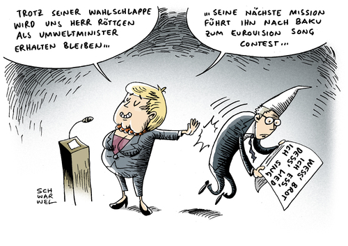 Cartoon: Röttgen (medium) by Schwarwel tagged wahl,wahlniederlage,nrw,partei,politik,deutschland,merkel,angela,angle,kanzlerin,röttgen,umweltminister,minister,karikatur,schwarwel,wahl,wahlniederlage,nrw,partei,politik,deutschland,merkel,röttgen