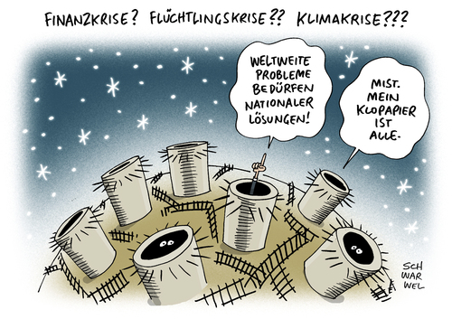 Cartoon: Rückbesinnung auf Nationalstaat (medium) by Schwarwel tagged rückbesinnung,auf,nationalstaat,falsche,reaktion,krise,finanzkrise,flüchtlingskrise,flüchtlinge,geflüchtete,klopapier,karikatur,schwarwel,internationale,krisenbewältigung,regierung,politik,rechts,nazu,syrien,türkei,rückbesinnung,auf,nationalstaat,falsche,reaktion,krise,finanzkrise,flüchtlingskrise,flüchtlinge,geflüchtete,klopapier,karikatur,schwarwel,internationale,krisenbewältigung,regierung,politik,rechts,nazu,syrien,türkei