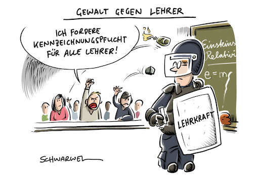 Cartoon: Schule Gewalt Mobbing Lehrer (medium) by Schwarwel tagged schule,lehrer,lehrerinnen,pädagogen,lehrkräfte,lernen,schüler,schülerinnen,direktor,unterricht,opfer,angriff,anschlag,gewalt,mobbing,drohung,drohungen,bildung,erziehung,schulleiter,gewalttaten,bedrohung,beschimpfung,cybermobbing,gewalttat,grundschule,grundschullehrerin,oberschule,gymnasium,cartoon,karikatur,schwarwel,schule,lehrer,lehrerinnen,pädagogen,lehrkräfte,lernen,schüler,schülerinnen,direktor,unterricht,opfer,angriff,anschlag,gewalt,mobbing,drohung,drohungen,bildung,erziehung,schulleiter,gewalttaten,bedrohung,beschimpfung,cybermobbing,gewalttat,grundschule,grundschullehrerin,oberschule,gymnasium,cartoon,karikatur,schwarwel