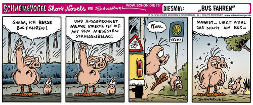 Cartoon: Schweinevogel Cartoon Schwarwel (medium) by Schwarwel tagged schweinevogel,schwarwel,sid,bus,fahren,fahrt,öffentliche,verkehrsmittel,haltestellte,fahrzeug,cartoon,witz,comic,strip,tier,tiere,vogel,vögel,schwein,verkehrsmittel,haltestellte,fahrzeug,bus