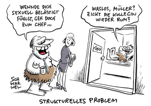 Cartoon: Sexuelle Belästigung auf Arbeit (medium) by Schwarwel tagged sexuelle,belästigung,sexismus,sexistisch,vergewaltigung,arbeit,arbeitsplatz,chef,alte,weiße,männer,rollenbild,feminismus,gleichstellung,gleichberechtigung,gleich,job,antidiskriminierungsstelle,kollegen,arbeitgeber,angstellte,frau,frauen,cartoon,karikatur,schwarwel,sexuelle,belästigung,sexismus,sexistisch,vergewaltigung,arbeit,arbeitsplatz,chef,alte,weiße,männer,rollenbild,feminismus,gleichstellung,gleichberechtigung,gleich,job,antidiskriminierungsstelle,kollegen,arbeitgeber,angstellte,frau,frauen,cartoon,karikatur,schwarwel