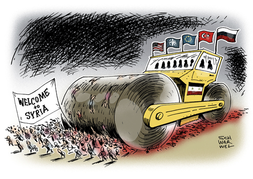 Cartoon: Syrien Konferenz in München (medium) by Schwarwel tagged syrien,konferenz,münchen,syrer,mord,tot,tod,krank,verletzt,krieg,terror,gewalt,opfer,karikatur,schwarwel,russland,putin,bomben,aleppo,saudi,arabien,iran,irak,luftwaffe,angriff,syrien,konferenz,münchen,syrer,mord,tot,tod,krank,verletzt,krieg,terror,gewalt,opfer,karikatur,schwarwel,russland,putin,bomben,aleppo,saudi,arabien,iran,irak,luftwaffe,angriff