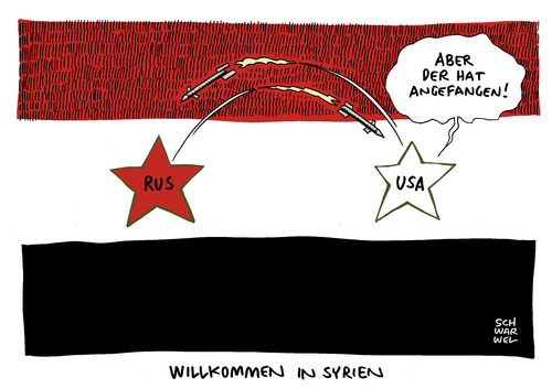 Syrien Russische Kampfjets