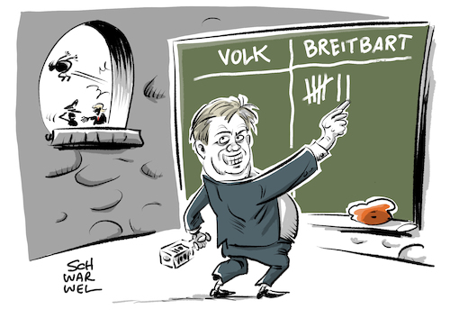 Cartoon: Trump Bannon Breitbart (medium) by Schwarwel tagged karikatur,cartoon,schwarwel,donald,trump,inner,circle,president,präsident,us,usa,amerika,bannon,breitbart,america,politik,politiker,amerikanisch,regierung,staatschef,regierungschef,berater,portal,plattform,ultrarechts,rechts,nazi,rechtsextrem,populismus,news,sexist,sexismus,antisemit,antisemitismus,neofaschismus,neofaschisten,alt,right,homophob,homophobie,hass,hate,speech,hasser,hater,fremdenhass,lgbtq,frauenhass,rassismus,liberale,positionen,establishment,lügenpresse,msm,mainstream,media,xenophobie,islamophobie,globalisierung,freihandel,konservativ,konservative