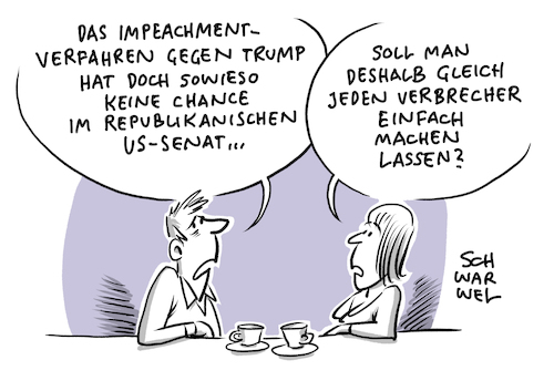 Cartoon: Trump Impeachment (medium) by Schwarwel tagged donald,trump,us,usa,america,amerika,weißes,haus,präsident,president,demokraten,republikaner,impeachment,anklage,senat,nancy,pelosi,repräsentantenhaus,amtsenthebung,amtsenthebungsverfahren,ukraine,affäre,washington,cartoon,karikatur,schwarwel,donald,trump,us,usa,america,amerika,weißes,haus,präsident,president,demokraten,republikaner,impeachment,anklage,senat,nancy,pelosi,repräsentantenhaus,amtsenthebung,amtsenthebungsverfahren,ukraine,affäre,washington,cartoon,karikatur,schwarwel