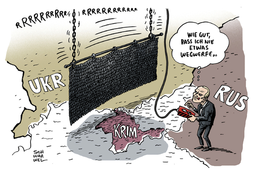 Cartoon: Ukraine Putin Krim Konflikt (medium) by Schwarwel tagged ukraine,putin,krim,konflikt,russland,krieg,kalter,karikatur,schwarwel,kerry,drohung,ausschluss,g8,militäreinsatz,militär,gewalt,soldaten,blutvergießen,eisener,vorhang,ukraine,putin,krim,konflikt,russland,krieg,kalter,karikatur,schwarwel,kerry,drohung,ausschluss,g8,militäreinsatz,militär,gewalt,soldaten,blutvergießen,eisener,vorhang