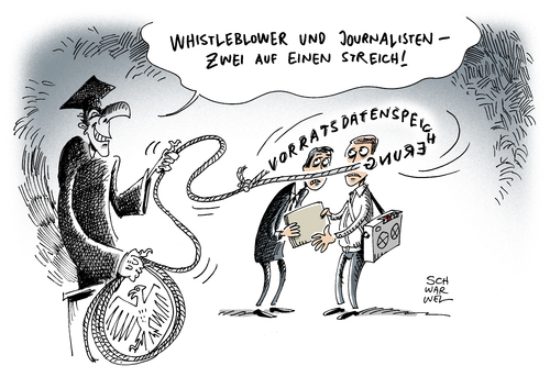 Cartoon: Vorratsdatenspeicherung (medium) by Schwarwel tagged neues,gesetz,vorratsdatenspeicherung,daten,speicherung,gefahr,whistleblower,journalisten,presse,karikatur,schwarwel,verabschiedung,bundestag,eingriff,in,informationelle,selbstbestimmung,internet,telefon,abhörung,ip,adressen,computer,handy,überwachung,überwachungsstaat,massenüberwachung,neues,gesetz,vorratsdatenspeicherung,daten,speicherung,gefahr,whistleblower,journalisten,presse,karikatur,schwarwel,verabschiedung,bundestag,eingriff,in,informationelle,selbstbestimmung,internet,telefon,abhörung,ip,adressen,computer,handy,überwachung,überwachungsstaat,massenüberwachung