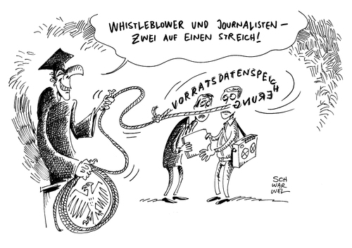 Cartoon: Vorratsdatenspeicherung (medium) by Schwarwel tagged neues,gesetz,vorratsdatenspeicherung,daten,speicherung,gefahr,whistleblower,journalisten,presse,karikatur,schwarwel,verabschiedung,bundestag,eingriff,in,informationelle,selbstbestimmung,internet,telefon,abhörung,ip,adressen,computer,handy,überwachung,überwachungsstaat,massenüberwachung,neues,gesetz,vorratsdatenspeicherung,daten,speicherung,gefahr,whistleblower,journalisten,presse,karikatur,schwarwel,verabschiedung,bundestag,eingriff,in,informationelle,selbstbestimmung,internet,telefon,abhörung,ip,adressen,computer,handy,überwachung,überwachungsstaat,massenüberwachung