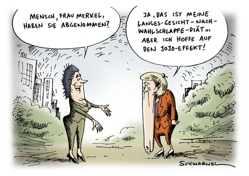 Cartoon: Wahlschlappe für Frau Merkel (medium) by Schwarwel tagged merkel,wahl,schlappe,krise,partei,deutschland,statt,regierung,politik,cdu,spd,niederlage,fdp,grüne,reaktor,atom,japan,katastrofe,atomkraftwerk,akw,karikatur,schwarwel,angela merkel,schlappe,wahl,wahlen,deutschland,partei,regierung,statt,politik,spd,niederlage,fdp,grüne,reaktor,atomkraftwerk,akw,angela,merkel
