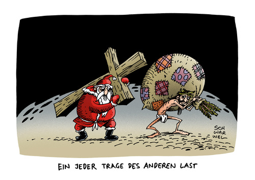 Cartoon: Weihnacht Christliche Botschaft (medium) by Schwarwel tagged weihnacht,christliche,botschaft,konsumwahn,jesus,christus,christentum,weihnachten,geschenke,weihnachtsmann,karikatur,schwarwel,weihnacht,christliche,botschaft,konsumwahn,jesus,christus,christentum,weihnachten,geschenke,weihnachtsmann,karikatur,schwarwel