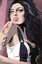 Cartoon: Amy Winehouse (small) by Schwarwel tagged amy,winehouse,back,in,black,musik,musikerin,jazz,drogen,sucht,alkohol,alkoholsucht,drogensucht,tod,selbstverletzendes,verhalten,alkoholvergiftung,rehab,illustration,schwarwel