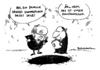 Cartoon: Haushaltsloch (small) by Schwarwel tagged haushaltsloch,angela,merkel,sommerloch,krise,wirtschaft,finanzen,regierung,deutshcland,politik,karikatur,schwarwel