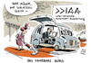 Cartoon: IAA in Frankfurt (small) by Schwarwel tagged iaa,frankfurt,deutsche,autoschau,eröffnung,auto,kfz,messe,karikatur,schwarwel