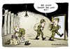 Cartoon: Letzte Wehrpflichtige eingezogen (small) by Schwarwel tagged wehrpflicht,soldat,armee,deutschland,krieg,frieden,bundeswehr,karikatur,schwarwel