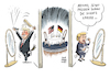 Cartoon: Merkel und Trump (small) by Schwarwel tagged merkel donald trump usa us ameriak bundeskanzlerin president präsident deutschland politik karikatur schwarwel
