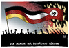 Cartoon: Pegida Politiker Verstädnis (small) by Schwarwel tagged pegida,politiker,verständnis,montagsdemostration,demo,demonstration,rechts,nazi,karikatur,schwarwel