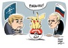 Cartoon: Pokemon go (small) by Schwarwel tagged pogemon,go,putin,russland,merkel,nato,eu,europäische,union,karikatur,schwarwel,west,westen,osten,ost