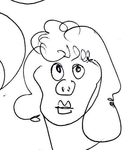 Cartoon: Kritzel (medium) by manfredw tagged kritzel,face,gesicht,charakter