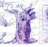 Cartoon: tintenfleckbaum (small) by manfredw tagged tinte,notiz,baum,