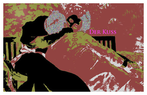 Cartoon: Der Kuss (medium) by edda von sinnen tagged edda,von,sinnen,der,kuss