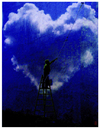 Cartoon: Wolkenherzmaler (small) by edda von sinnen tagged wolken,herz,maler,himmel,sehnsucht,einsamkeit,zenundsenf,zensenf,zenf,andi,walter,heaven,desire,edda,von,sinnen