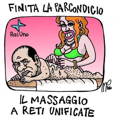 Cartoon: local elections in italy (medium) by emmeppi tagged italy,politics,berlusconi,media