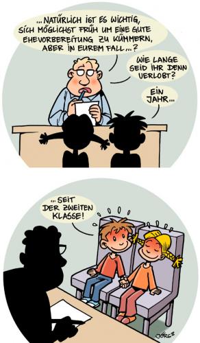 Cartoon: Eheberatung (medium) by Comiczeichner tagged ehe,verlobung,heiraten,
