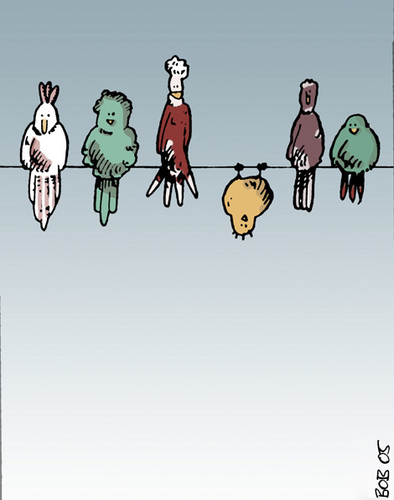 Cartoon: birds (medium) by bob tagged vögel,birds