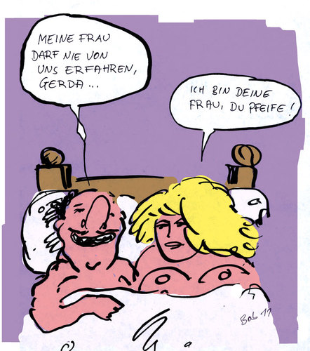 Cartoon: True Romance (medium) by bob tagged ehe,seitensprung,treue,untreue,bob,hack