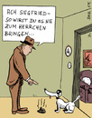 Cartoon: Ach Siegfried! (small) by bob tagged hund,herr