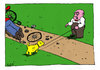 Cartoon: Bei Fuß! (small) by bob tagged mann,hund,fahrrad,fahrradunfall,unfall,bei,fuß