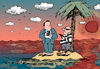 Cartoon: eineinsel (small) by bob tagged einsame,insel,desert,island