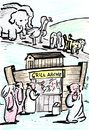 Cartoon: Grill-Arche (small) by bob tagged arche,noah,imbiss,grill,bibel