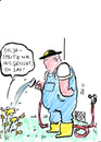 Cartoon: Ins Gesicht! (small) by bob tagged blumen
