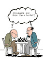 Cartoon: schach (small) by bob tagged schach