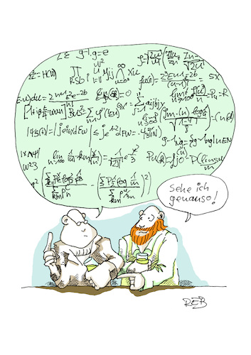 Cartoon: Sehe ich genauso (medium) by toonpool com tagged mathematics,math2022
